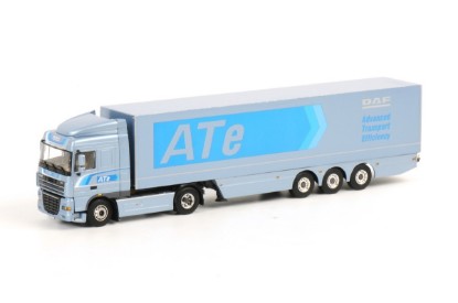 DAF XF 105 SPACE CAB + ATe バントレーラー / WSI 1/50 建設機械模型 工事車両