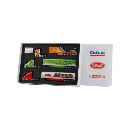 truck diecast models Paccar Brand Box DAF, Peterbilt, Kenworth  トラック / WSI 1/50 建設機械模型 工事車両