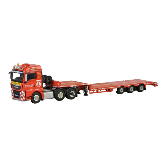 Huffermann Krandienst MAN TGX XLX Euro 6 ローローダー / WSI 1/50 ミニカー トラック模型