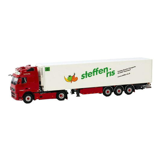 Steffen Ris - Regez ボルボ FH2 Globetrotter 冷凍冷蔵セミトレーラー 3軸 / WSI 1/50 ミニカー トラック模型