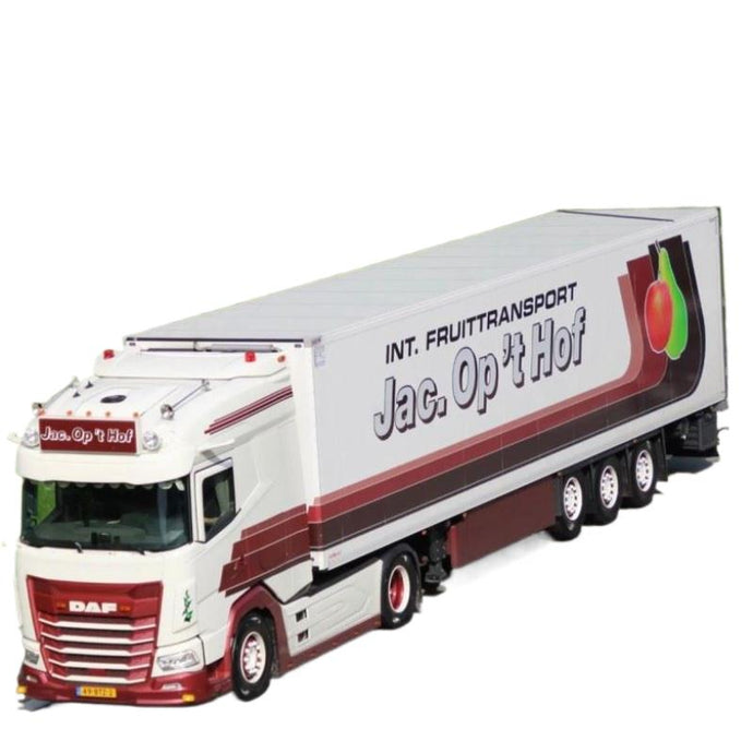 Jac.Op't Hof DAF XG 冷蔵セミトレーラー 02-3526 / WSI 1/50 建設機械模型 工事車両
