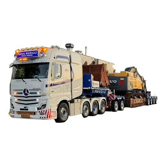 Twan Bierings メルセデス・ベンツ Actros MP5 ローローダー / WSI 1/50 ミニカー トラック模型