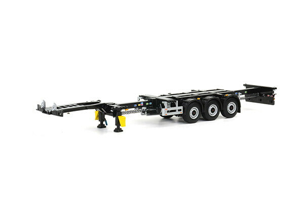 ホワイトライン、コンテナトレーラー - 3 軸 ショベル/WSI 1/50 建設機械模型 工事車両