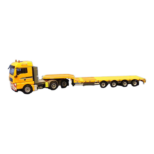 MAN TGX 6x4 ステップフレームトレーラー リープヘル Liebherr トラック模型 / WSI 1/50 ミニカー トラック模型