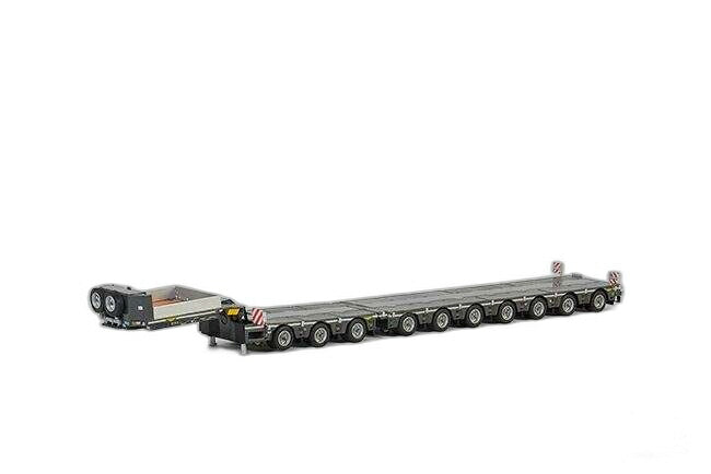 低床トレーラー 7 Axle + Dolly 3 Axle 04-2032/ WSI 1/50  建設機械模型 ミニカー