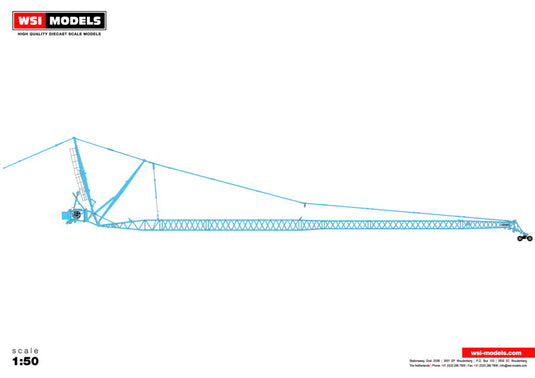 PREMIUM LINE LIEBHERR LTM 1500 JIB BLUE モバイルクレーン/WSI 1/50 建設機械模型 工事車両