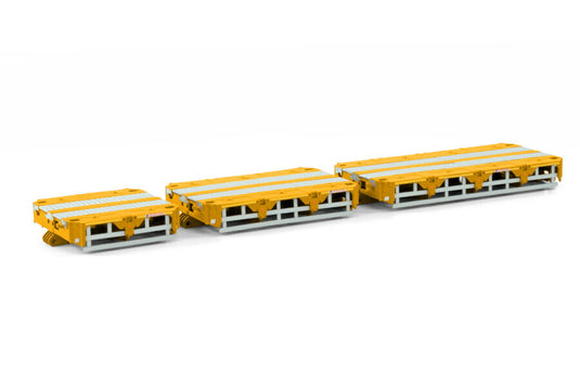 PREMIUM LINE SCHEUERLEインターコンビ セット部品：スペーサー (3 METER, 4,5 METER AND 6 METER) YELLOW トレーラー/WSI 1/50 建設機械模型 工事車両