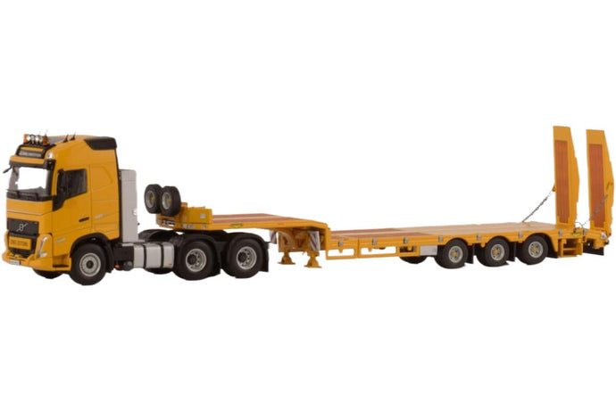 Premium Line Volvo FH5 グローブトロッター 低床トレーラー / WSI 1/50 建設機械模型 工事車両