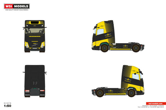 【予約】2026年発売予定 Volvoボルボ FH AERO GLOBETROTTER XL 4X2 Premium Line / WSI 1/50 建設機械 模型