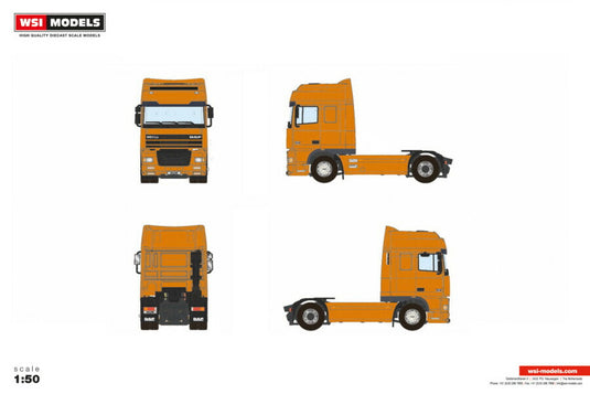 【予約】2026年発売予定 DAF 95XF SUPER SPACE CAB 4X2 Premium Line / WSI 1/50 建設機械 模型