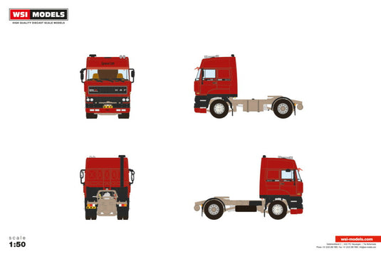 【予約】2026年発売予定 DAF 3600 SPACE CAB 4X2 Premium Line / WSI 1/50 建設機械 模型