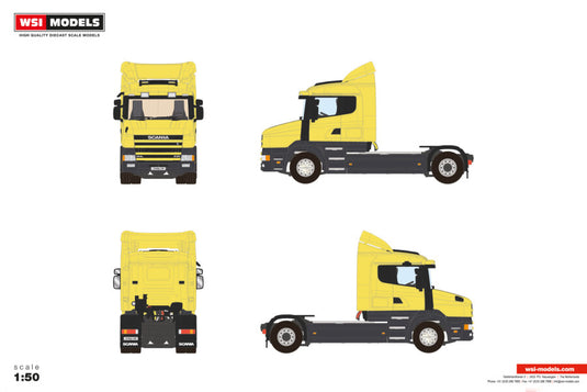 【予約】2027年発売予定 Premium Line SCANIA 4 SERIES TORPEDO LOWROOF 4X2 / WSI 1/50 ミニカー トラック模型
