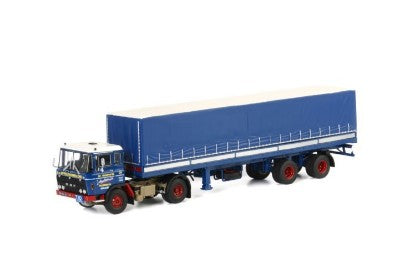 DAF 2600 4x2 クラシック 幌付きトレーラー VAN APELDOORN / WSI 1/50 建設機械模型 工事車両