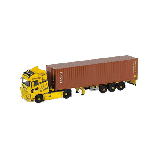 Herpa acargo MoinCoffee Triton Volvo FH Globetrotter XL 20ft container trailer トレーラー / WSI 1/50 建設機械模型 工事車両