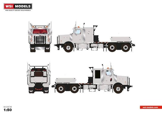 ウエスタン・スター Western Star 4900 6x4 トラクター グレー / WSI 1/50 ミニカー トラック模型