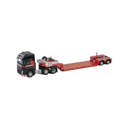 Mammoet Volvo FH4 Globetrotter Euro low loader 2 axle トレーラー / WSI 1/50 建設機械模型 工事車両