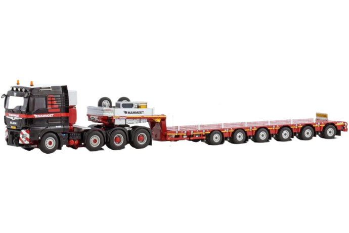 Mammoet MAN TGX XLX Euro 6c フェイスリフト 低床トレーラー / WSI 1/50 建設機械模型 工事車両