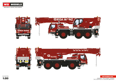 【予約】2025年発売予定RIGA MAINZ LIEBHERR LTM 1050-3.1 モバイルクレーン/WSI 1/50 建設機械模型 工事車両