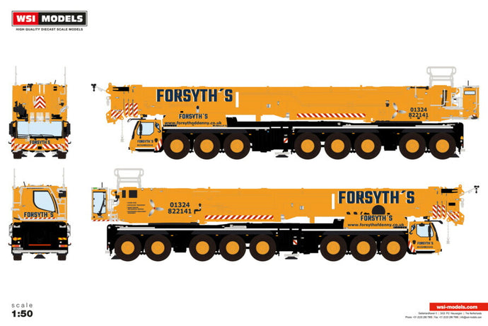 Forsyth of Denny Liebherr LTM1650 8.1 クレーン モバイルクレーン WSI 1/50 建設機械模型 工事車両