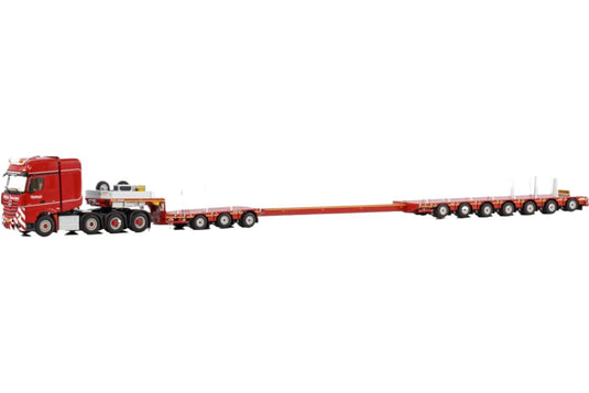 Nooteboom Red Line Mercedes-Benz Actros MP5 トラクタヘッド / WSI 1/50 建設機械模型 工事車両