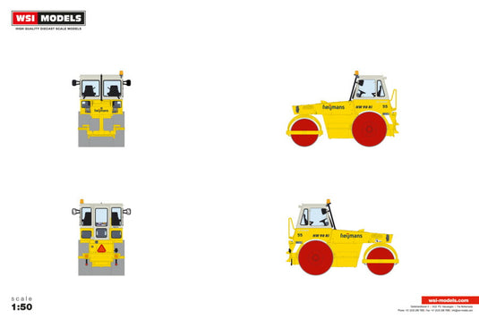 【予約】2026年発売予定 HAMM HW 90 Heijmans / WSI 1/50 建設機械 模型