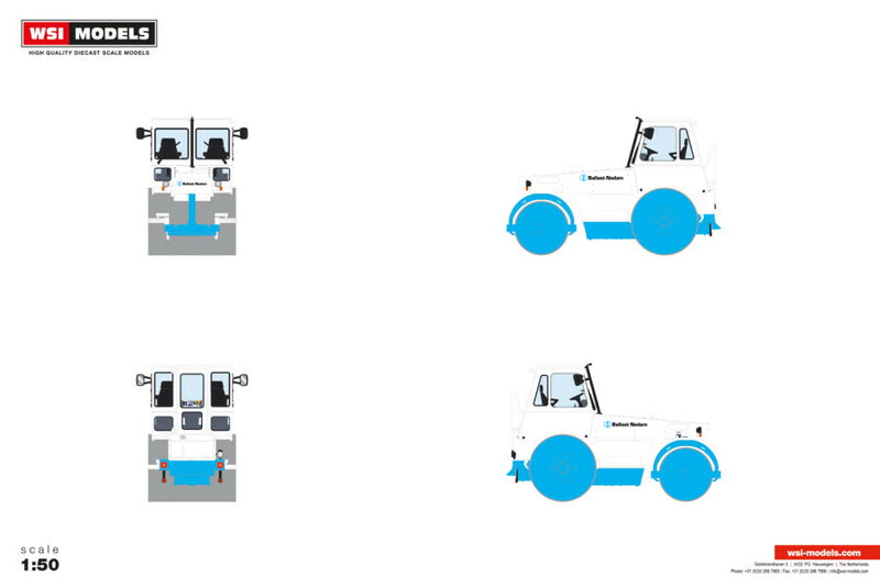 ギャラリービューアに画像をロードする, 【予約】2026年発売予定 HAMM HW 90 Ballast Nedam / WSI 1/50 建設機械 模型
