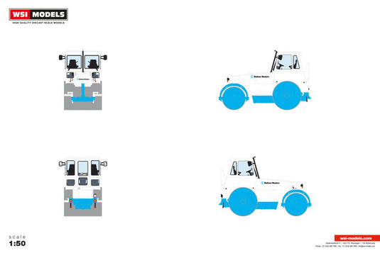 【予約】2026年発売予定 HAMM HW 90 Ballast Nedam / WSI 1/50 建設機械 模型