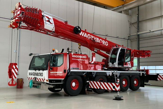 Wagenborg Netlift Liebherr LTM1120 4.1 モバイルクレーン / WSI 1/87 建設機械模型 工事車両