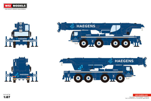 【予約】2026年発売予定 HAEGENS LIEBHERRリープヘル LTM 1120-4.1 モバイルクレーン / WSI 1/50 建設機械模型 工事車両