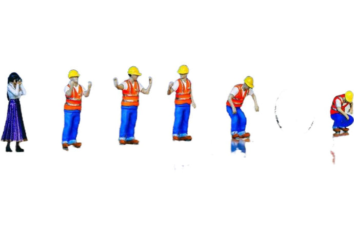 Premium Line フィギュアセット 1 84-1003 / WSI 1/50 建設機械模型 工事車両