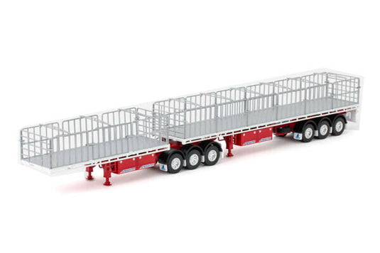FREIGHTER B DOUBLE FLAT TOP White/Red / WSI 1/50 建設機械 模型