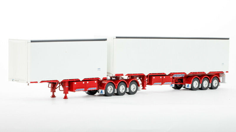 ギャラリービューアに画像をロードする, EZILINER B DOUBLE SET White / Red / WSI 1/50 建設機械 模型
