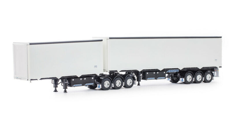 ギャラリービューアに画像をロードする, FREIGHTER EZILINER B DOUBLE SET White/Black / WSI 1/50 建設機械 模型
