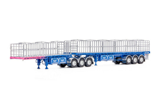 FREIGHTER B DOUBLE FLAT TOP SET Ross Transport / WSI 1/50 建設機械 模型