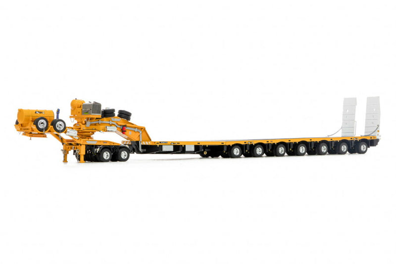 ギャラリービューアに画像をロードする, Big Hill Cranes 2X8 DOLLY + 7X8 STEERABLE LOW LOADER / WSI 1/50 建設機械 模型
