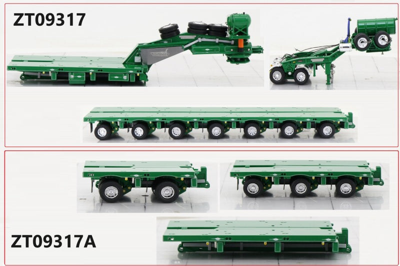 ギャラリービューアに画像をロードする, Hogans Heavy Haulage 2X8 DOLLY + 7X8 STEERABLE LOW LOADER / WSI 1/50 建設機械 模型
