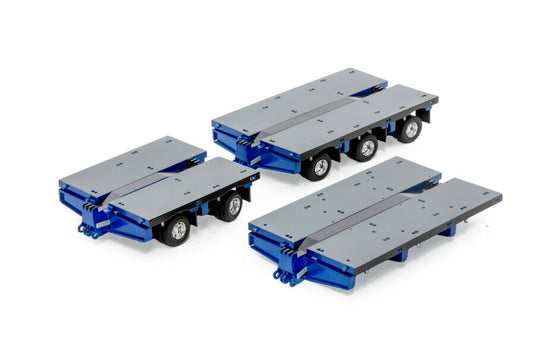 Drake BLUE/GREY STEERABLE ACCESSORY SET: DECK 2X8 + DECK 3X8 + CLIP / WSI 1/50 建設機械 模型