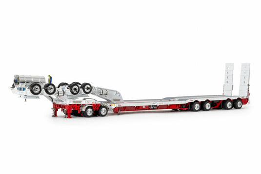Drake 4X8 DROP DECK SWINGWING + 2X8 DOLLY WHITE/RED / WSI 1/50 建設機械 模型