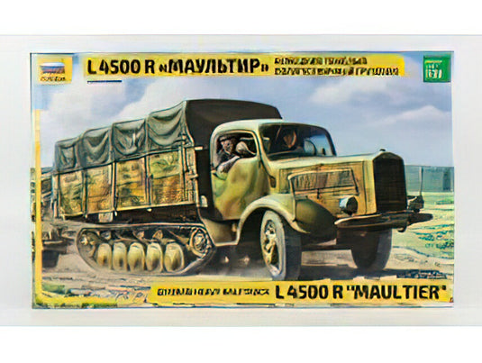 MERCEDES BENZ - L4500F CINGOLATO TRUCK MAULTIER MILITARY 1944 - // ZVEZDA 1/35 トラック モデルキット プラモデル模型