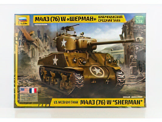TANK - SHERMAN M4A3 MILITARY 1944 - // ZVEZDA 1/35  モデルキット プラモデル模型