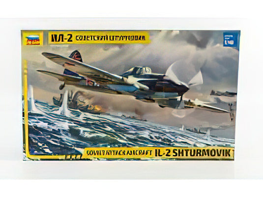 ILIUSHIN - IL-2 SHTURMOVIK SOVIET AIRCRAFT AIRPLANE 1946 - // ZVEZDA 1/48  モデルキット プラモデル模型