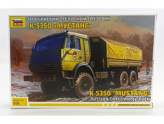 トラック K-5350 マスタング 幌付 軍用 3軸 1989/ ZVEZDA 1/72 プラモデル キット模型ミニカー