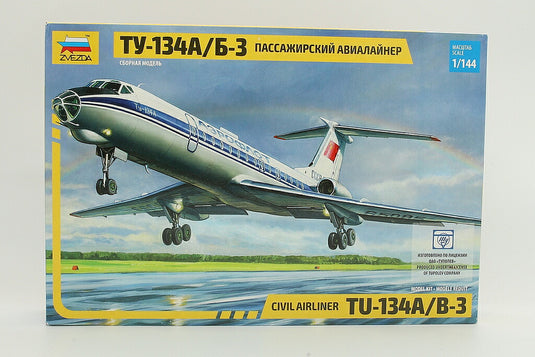 Tu 134A/B 3 旅客機 /Zvezdaズベズダ 1/144 組み立てプラモキット模型