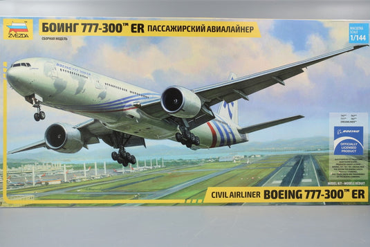 民間旅客機 Boeing 777-300 ER モデルキット/ ZVEZDA 1/144 模型