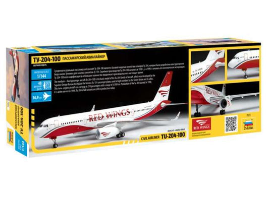 Tupolev TU 204-100 プラモデルキット/ZVEZDA 1/144模型