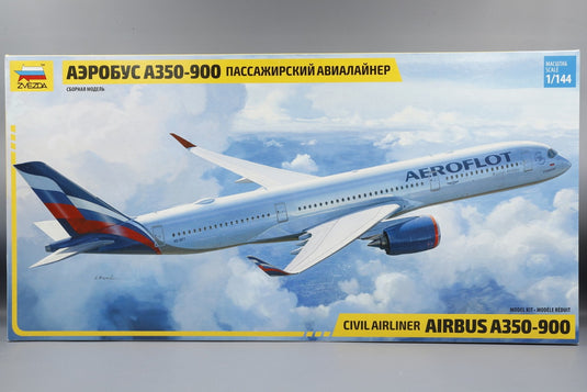 Airbus A350-900 エアバス 組み立てプラモキット模型 飛行機 /ZVEZDA 1/144