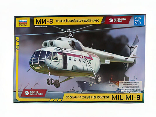 HELICOPTER MIL MI-8MT ロシア 救助ヘリコプター ミリタリー 1967/ZVEZDA 1/72モデルキット プラモデル