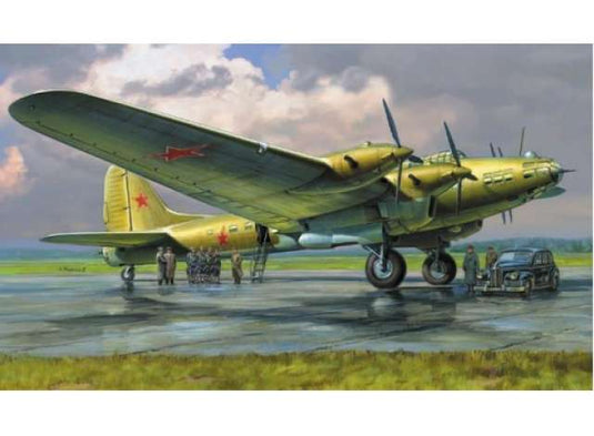 Pe-8 スターリンの専用機 爆撃機 プラモデル 組み立てキット 1/72 飛行機 / ZVEZDA 1/72 プラスチックモデル