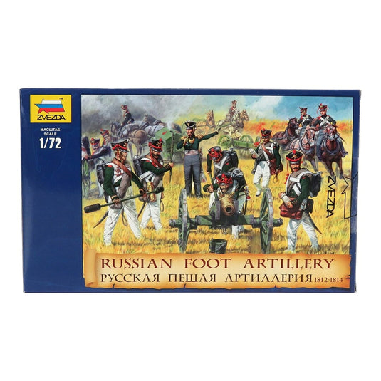ロシア歩兵砲兵 1812-1814 モデルキット / ZVEZDA 1/72 ミニカー ミリタリー模型