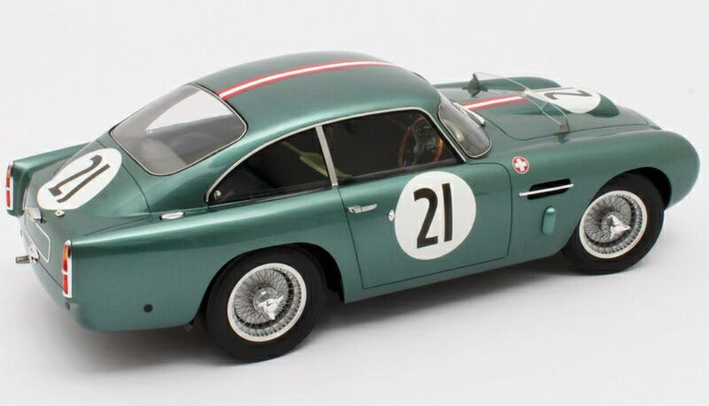 ギャラリービューアに画像をロードする, 【予約】12月以降発売予定ASTON MARTIN - DB4 GT 3.0L S6 TEAM ECURIE TROIS CHEVRONS N 21 24h LE MANS 1959 H.PATTHEY - R.CALDERARI - GREEN MET /12ART 1/12 ミニカー
